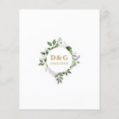 Budget Gold 50. Hochzeitstag Einladung (Rückseite)