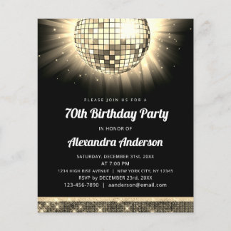 Budget Gold 70. Geburtstagsparty 70's Disco Ball