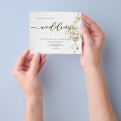 Budget/Gold Auto/Hochzeitseinladung. Flyer (Gruppe)