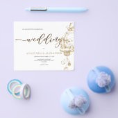 Budget/Gold Auto/Hochzeitseinladung. Flyer (Einzeln)