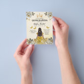 Budget Gold Bilingual Spanish Quinceanera Flyer (Gruppe)