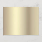 Budget Gold Black Glitzer Foto Sweet 16 Einladung (Rückseite)