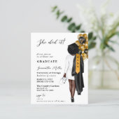 Budget Gold Black Nurse Sie tat es Abschluss (Stehend Vorderseite)