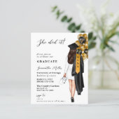 Budget Gold Black Nurse Sie tat es Abschluss (Stehend Vorderseite)