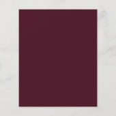 Budget gold burgundy Brautdusche Einladung (Rückseite)