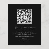 Budget Gold Calligraphy Foto Save the Date Card Flyer (Hinten)