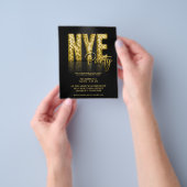 Budget Gold Disco Glitzer Silvester FLYER (Gruppe)