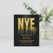 Budget Gold Disco Glitzer Silvester Party (Stehend Vorderseite)