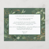 Budget Gold Eukalyptus Greenery Foto Vielen Dank (Rückseite)