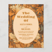 Budget Gold Floral Art Nouveau Wedding (Vorderseite)