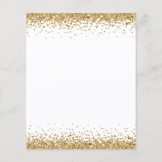 BUDGET Gold Glitzer Bachelorette (Rückseite)