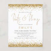 BUDGET Gold Glitzer Bachelorette (Vorderseite)