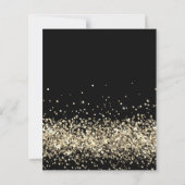 Budget Gold Glitzer Balloon Black 50. Geburtstag (Rückseite)