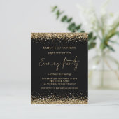BUDGET Gold Glitzer Black Wedding Abend laden (Stehend Vorderseite)