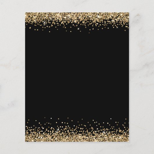 BUDGET Gold Glitzer Black Wedding Abend laden (Rückseite)