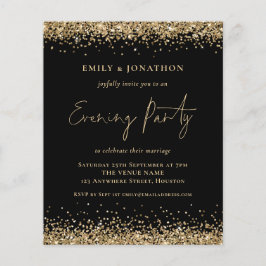 BUDGET Gold Glitzer Black Wedding Abend laden