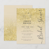 Budget Gold Glitzer Brautparty (Vorne/Hinten)