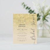 Budget Gold Glitzer Brautparty (Stehend Vorderseite)