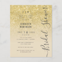 Budget Gold Glitzer Brautparty