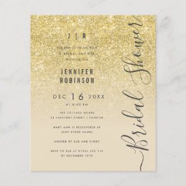 Budget Gold Glitzer Brautparty