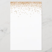 Budget Gold Glitzer Bridal Dusche Einladung (Rückseite)
