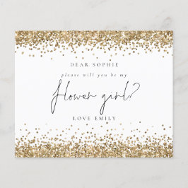 Budget Gold Glitzer Flower Girl Anfrage