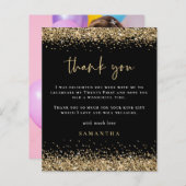 Budget Gold Glitzer Foto 21. Black Danke (Vorne/Hinten)