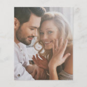 Budget Gold Glitzer Foto bei letzter Verlobung (Rückseite)