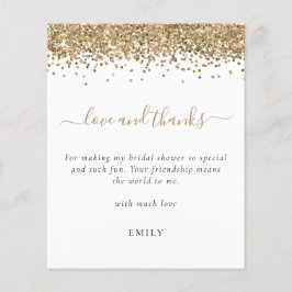 Budget Gold Glitzer Foto Brautparty Dank