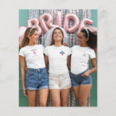 Budget Gold Glitzer Foto Brautparty Vielen Dank (Rückseite)