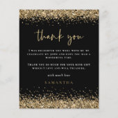 Budget Gold Glitzer Foto Fiftieth Black Vielen Dan (Vorderseite)