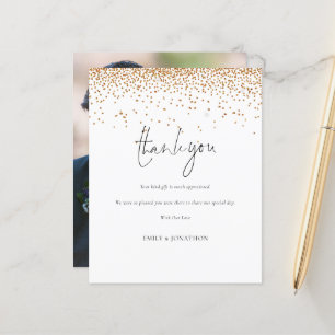 Budget Gold Glitzer Foto Hochzeit Vielen Dank