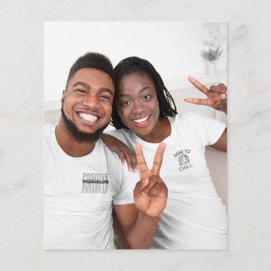 Budget Gold Glitzer Foto Verlobung Black Danke (Rückseite)