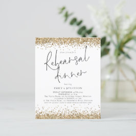 Budget Gold Glitzer Hochzeit Probe Dinner