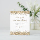 Budget Gold Glitzer Neue Abenteuer Verlobung (Stehend Vorderseite)