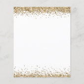 Budget Gold Glitzer Script Hochzeit speichern das (Rückseite)