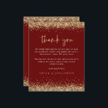 Budget Gold Glitzer Verlobung Burgundy Vielen Dank<br><div class="desc">Gold Glitzer Engagement Party Burgundy Vielen Dank. Ein Preis SMALLER 4, 5" x 5, 6" Alternative. Erhältlich in einem SEMI-GLOSS 110 lb CARD STOCK, der die Standardoption (dicker für Einladungen) ist, ODER einem SATIN FINISH 80 lb THINNER PAPER STOCK (ideal für Gehäuse). Umschläge sind optional und etwas größer als die...</div>