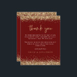 Budget Gold Glitzer Verlobung Burgundy Vielen Dank<br><div class="desc">Gold Glitzer Engagement Party Burgundy Vielen Dank. Ein Preis SMALLER 4, 5" x 5, 6" Alternative. Erhältlich in einem SEMI-GLOSS 110 lb CARD STOCK, der die Standardoption (dicker für Einladungen) ist, ODER einem SATIN FINISH 80 lb THINNER PAPER STOCK (ideal für Gehäuse). Umschläge sind optional und etwas größer als die...</div>