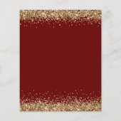 Budget Gold Glitzer Wedding Reception Burgundy enc (Rückseite)