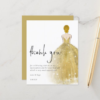 Budget Gold Gown Blonde Girl Quinceañera Dank