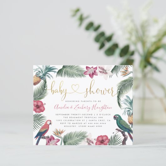 Budget Gold handgeschriebene Script Tropics Baby D (Stehend Vorderseite)