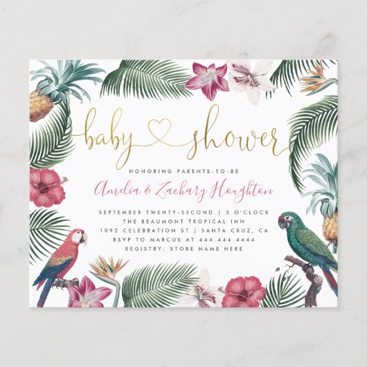 Budget Gold handgeschriebene Script Tropics Baby D (Vorderseite)