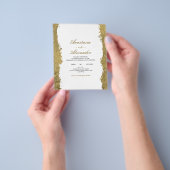 Budget/Gold Hochzeit Einladung. Flyer (Gruppe)