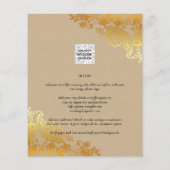 BUDGET Gold Lace Classic Ampersand Wedding (Rückseite)