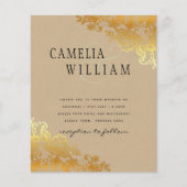 BUDGET Gold Lace Classic Ampersand Wedding (Vorderseite)