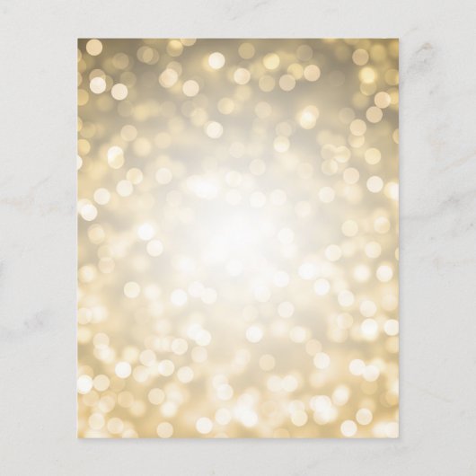 Budget Gold Lights Modernes Brautparty (Rückseite)