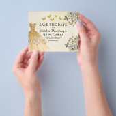 Budget Gold Save the Date Geburtstag Quinceanera Flyer (Gruppe)