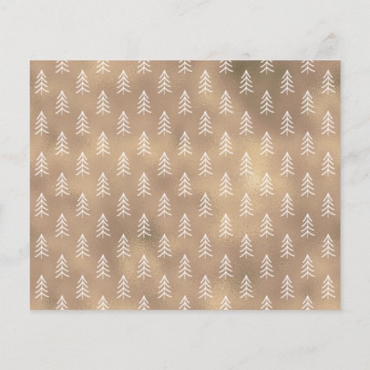 Budget Gold Script 5 Foto Collage Weihnachtskarte (Rückseite)