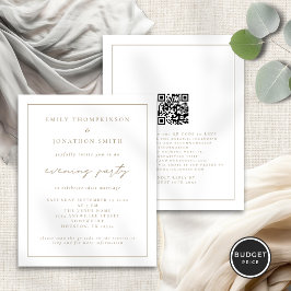 Budget Gold Script Abend Hochzeit Abend Einladung