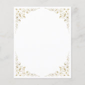 Budget Gold Script Botanischer Rahmen Save the Dat (Rückseite)